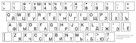 Russian Cyrillic Keyboard Stickers | Keyshorts