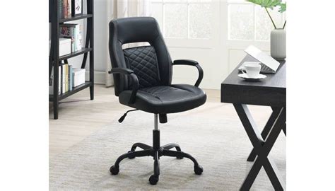 Balt Black Leather Office Chair