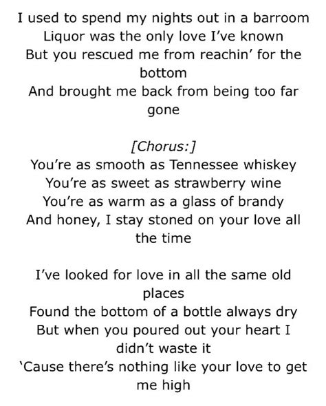 Tennessee whiskey lyrics – Artofit