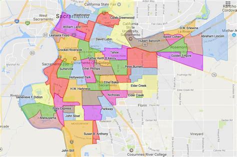 Sacramento, California Map