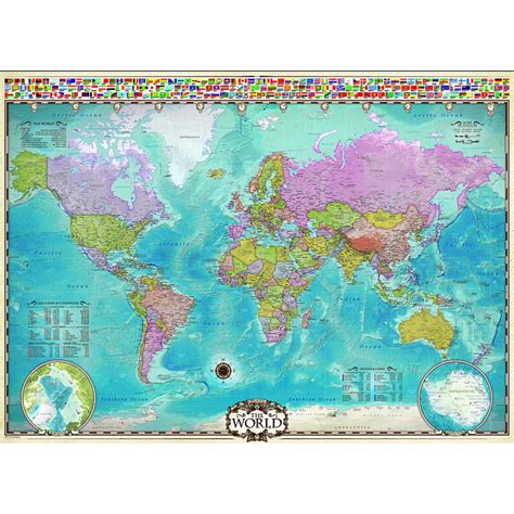 Review Of World Map Puzzle With Flags Ideas – World Map With Major Countries