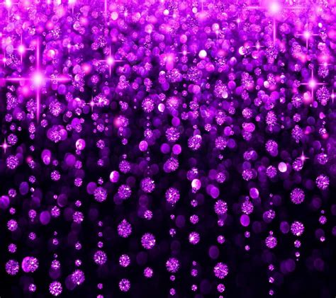 Diamond Purple Rain, pretty, glow, glitter, shine, black, bonito, abstract, diamond, HD ...