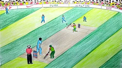 Cricket Drawing at PaintingValley.com | Explore collection of Cricket ...