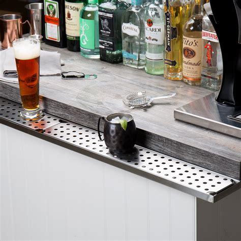 Stainless Steel Bar Drink Rail (48" - Underbar Mount)