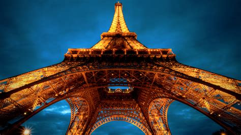 Download wallpaper 1920x1080 eiffel tower, paris, architecture, night ...