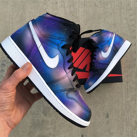 Custom Painted Galaxy Retro Nike Jordan 1 Sneakers