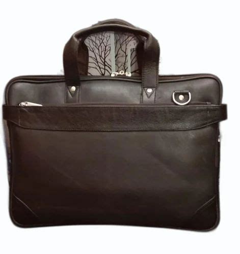 15.6 Inch Leather Black Laptop Bag, Capacity: 20 L at Rs 1800 in Mumbai