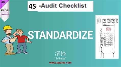 10 Essential Items to Include in Your 4S (Standardize) of 5S Audit ...