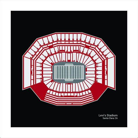 Levi's Stadium San Francisco 49ers Stadium Seating Art - Etsy