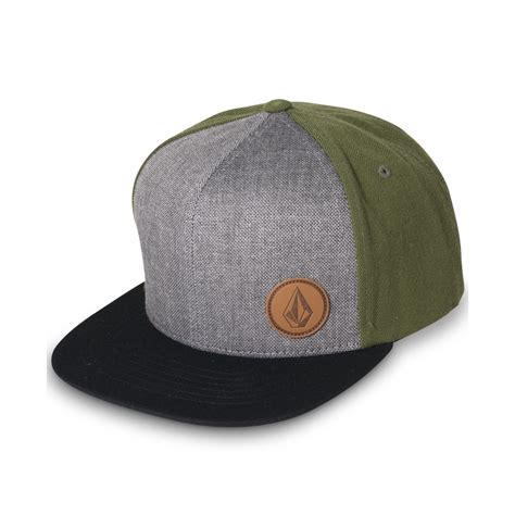 Lyst - Volcom Upper Corner Stone Snapback Hat in Green for Men