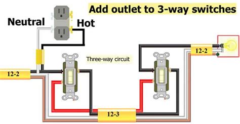 Three Way Switch With Outlet Wiring