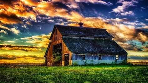 Barn Sunset Wallpapers - Wallpaper Cave