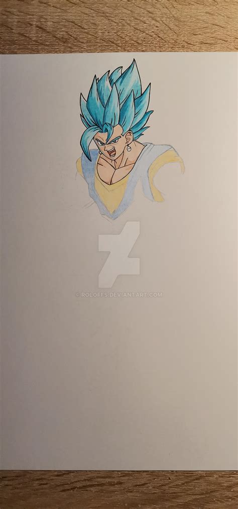 Drawing Vegito Blue with colored Pencils Fanart by Roloffs on DeviantArt