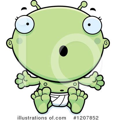 Alien Baby Clipart #1207948 - Illustration by Cory Thoman