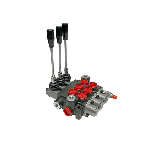 3 spool x 13 GPM hydraulic control valve, monoblock cast iron valve | Magister Hydraulics