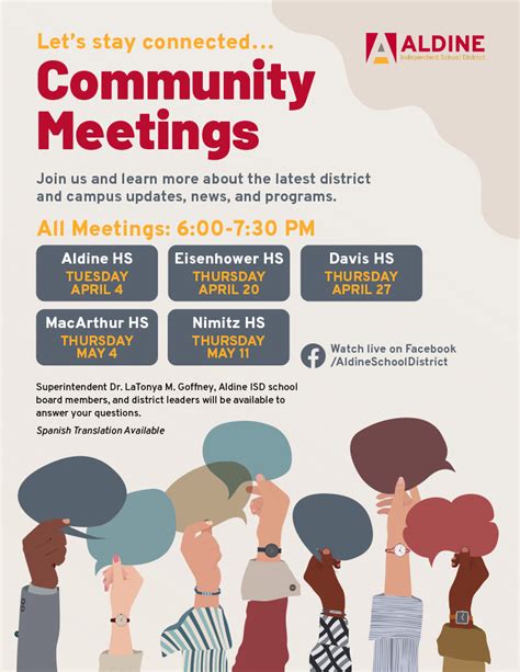 Aldine ISD to Host Community Meetings – Aldine ISD