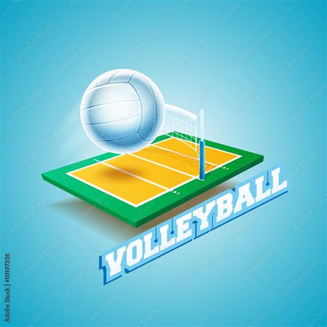 volleyball banner Stock Vector | Adobe Stock