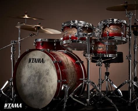 TAMA Drums Starclassic Walnut Birch Molten Dark Raspberry Fade 4pc Kit WBS42S MDR Dales Drum ...