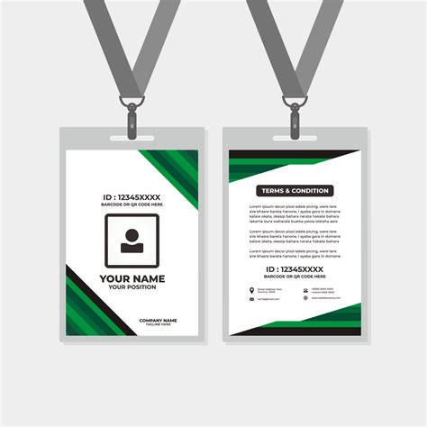 template id card, for name tag, committee, office, member, corporate ...