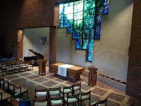 Cambridge, England: Robinson College: Chapel, interior