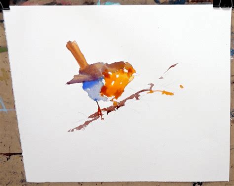 Watercolour Robin Tutorial | Bromleys Art Supplies