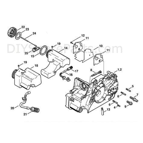 Stihl MS 180 Chainsaw (MS180C-B D) Parts Diagram, Engine Housing ...