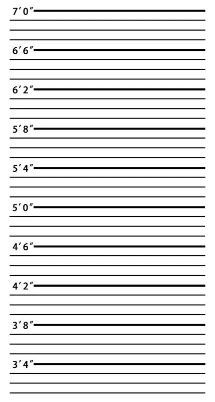 5x7FT Police Body Height Chart Scale Custom Photo Studio Backgrounds ...