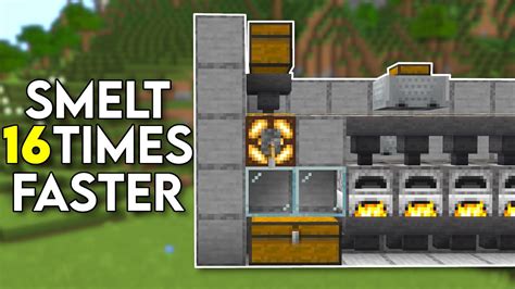 Best EASY Super Smelter Minecraft 1.19! Minecraft Bedrock - YouTube