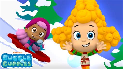 Snow Sled with Bubble Guppies! 🎄 Christmas Sing Along | Bubble Guppies - YouTube