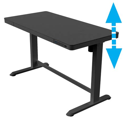 Allcam ED20 Electric Height Adjustable Sit-Stand Desk w/ Top, Drawer & Fast USB Chargers