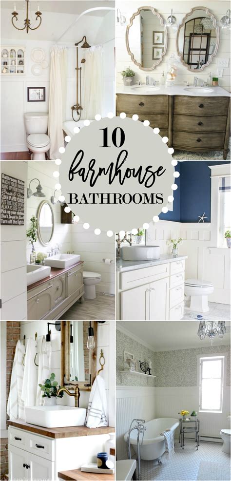 10 Gorgeous Farmhouse Bathroom Renovations