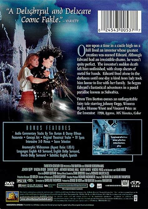 Edward Scissorhands (Widescreen) (DVD 1990) | DVD Empire