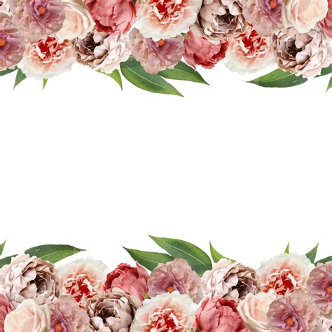 Spring Floral Watercolor Vector Hd PNG Images, Spring Pink Rose Floral Background With ...