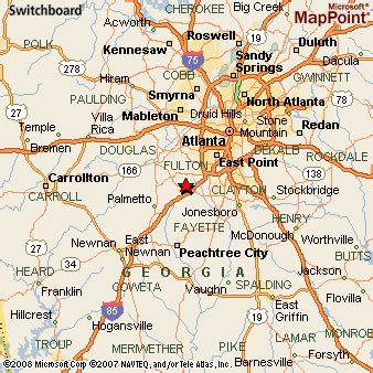 Where is Union City, Georgia? see area map & more