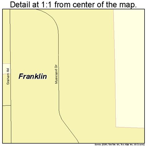 Franklin Indiana Street Map 1825450