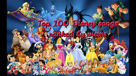 Top 100 Disney songs (ranked by views) - YouTube