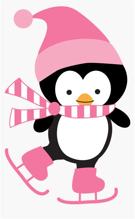 Penguin Ice Skating Clip Art, HD Png Download - kindpng