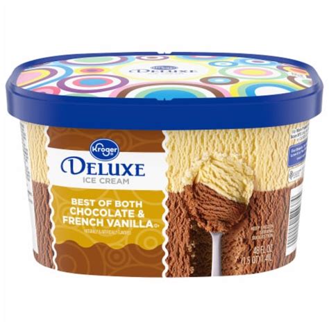 Kroger® Deluxe Best of Both Chocolate & French Vanilla Ice Cream Tub ...