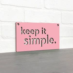 Keep It Simple Carved Wood Wall Art Inspirational Health and - Etsy