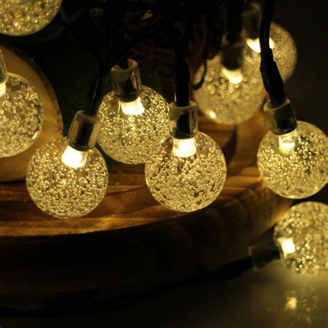 30LED 6M Waterproof Decorative Crystal Ball LED String Lights Outdoor ...