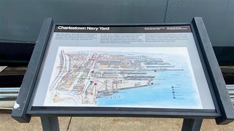 Charlestown Navy Yard Map Sign (U.S. National Park Service)