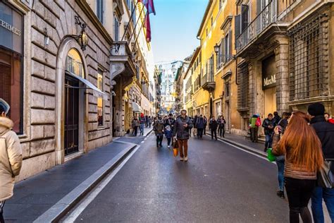 Via Dei Condotti Street Sign in Rome Editorial Photography - Image of ...