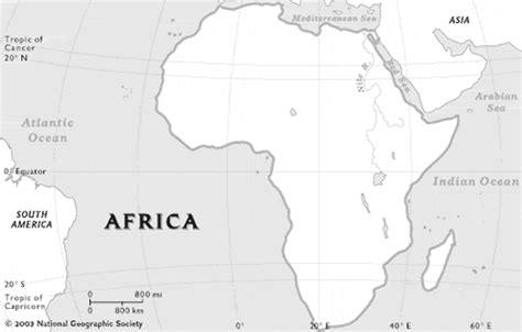Outline Physical Map Of Africa - vrogue.co