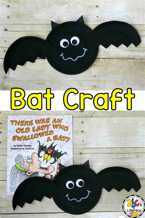 Paper Plate Bat Craft: Book-Inpsired Craft for KIds