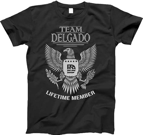 Lifetime Member of Team Delgado Family Delgado Surname T-Shirt Black ...