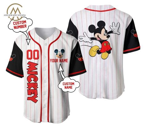 Personalized Mickey Mouse Baseball Jersey Shirt Disney Shirt - Etsy