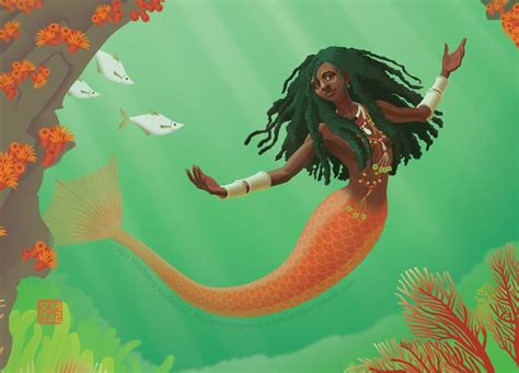 Mami Wata, the most celebrated mermaid-like deity from Africa who ...