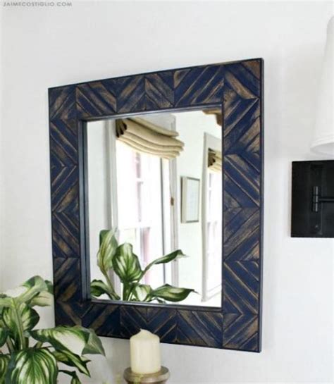 Paint Stick Mirror Frame – Free Woodworking Plan.com