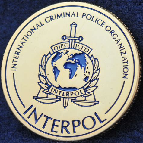 INTERPOL 100 years of International Police Cooperation Bronze ...