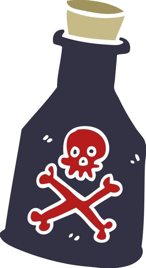 cartoon doodle poison bottle 12167929 Vector Art at Vecteezy